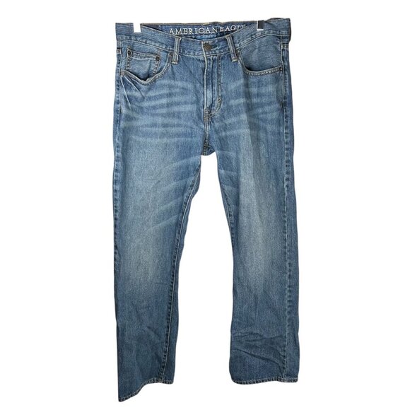 American Eagle Original Straight 33x29 Men Jean Casual Stretch - Picture 2 of 4
